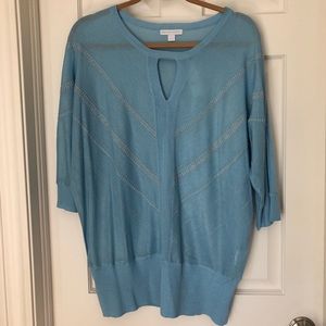 Light blue NY&Co short sleeve sweater